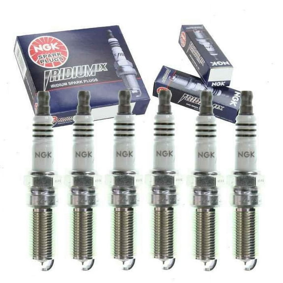 6 pc NGK Iridium IX Spark Plugs compatible with Chevrolet Malibu 3.6L V6 2008-2012