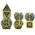 thumbnail image 3 of 7 dados de Metal de varios lados D4 D6 D8 D10 D12 D20 para MTG DND RPG Party Game #3 C Zulema Juego de dados poliédricos, 3 of 6