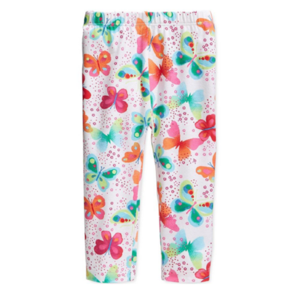First Impressions Baby Girls' Butterfly-Print Leggings, Size 12 Months