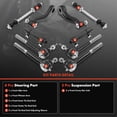 thumbnail image 3 of A-Premium 10Pcs Front Suspension Kit Upper Lower Tie Rod End & Adjusting Sleeve Sway Bar Link Pitman Arm Idler Arm Compatible with Chevrolet Tahoe K1500 K2500 Suburban K3500 GMC Yukon Escalade, 3 of 9