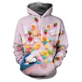 thumbnail image 2 of Sudadera con capucha con estampado 3D de piruleta de caramelo para hombre, sudadera con patrón colorido, moda informal de otoño para niños, jerséis de gran tamaño, mangas largas, 2 of 4
