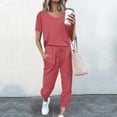 thumbnail image 2 of ZyeKqe Sweatsuits for Women Sets 2 Piece Outfits Long Sleeve Top with Pants Casual Lounge Sets Tracksuits, 2 of 5
