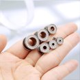 thumbnail image 2 of Pair Steel Multi Colourful Crystal Screw Fit Ear Flesh Tunnel Plug Expander 3mm - 25mm Gauge Flared Stretching Kit, 2 of 5