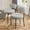 Gray, variant on Joinsun 2PCS Dining Chair Set, Mid Century Modern Round Dining Room Chairs for Kitchen, Vanity, Living Room, Beige