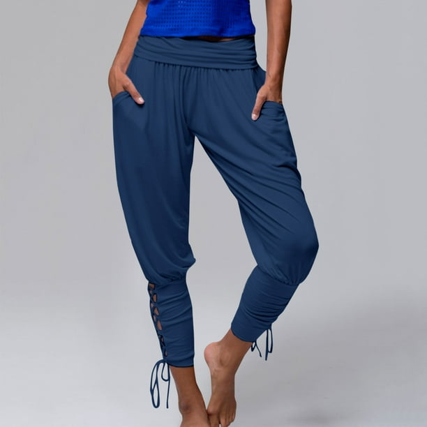 WILLBEST Pantalones Casuales para Mujer - Leggings Capri Ligeros de Color Sólido para Mayor Comodidad En Verano - Diseño Transpirable de Largo 7/8 para Uso Diario Grande