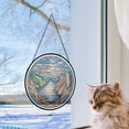 thumbnail image 5 of Norwegian Fjord Stained Glass Suncatcher Window Hanging – Personalized Window Hanging for Travel Lovers, Families, Friends or Couples, Christmas 2025 Keepsake, 5 of 5
