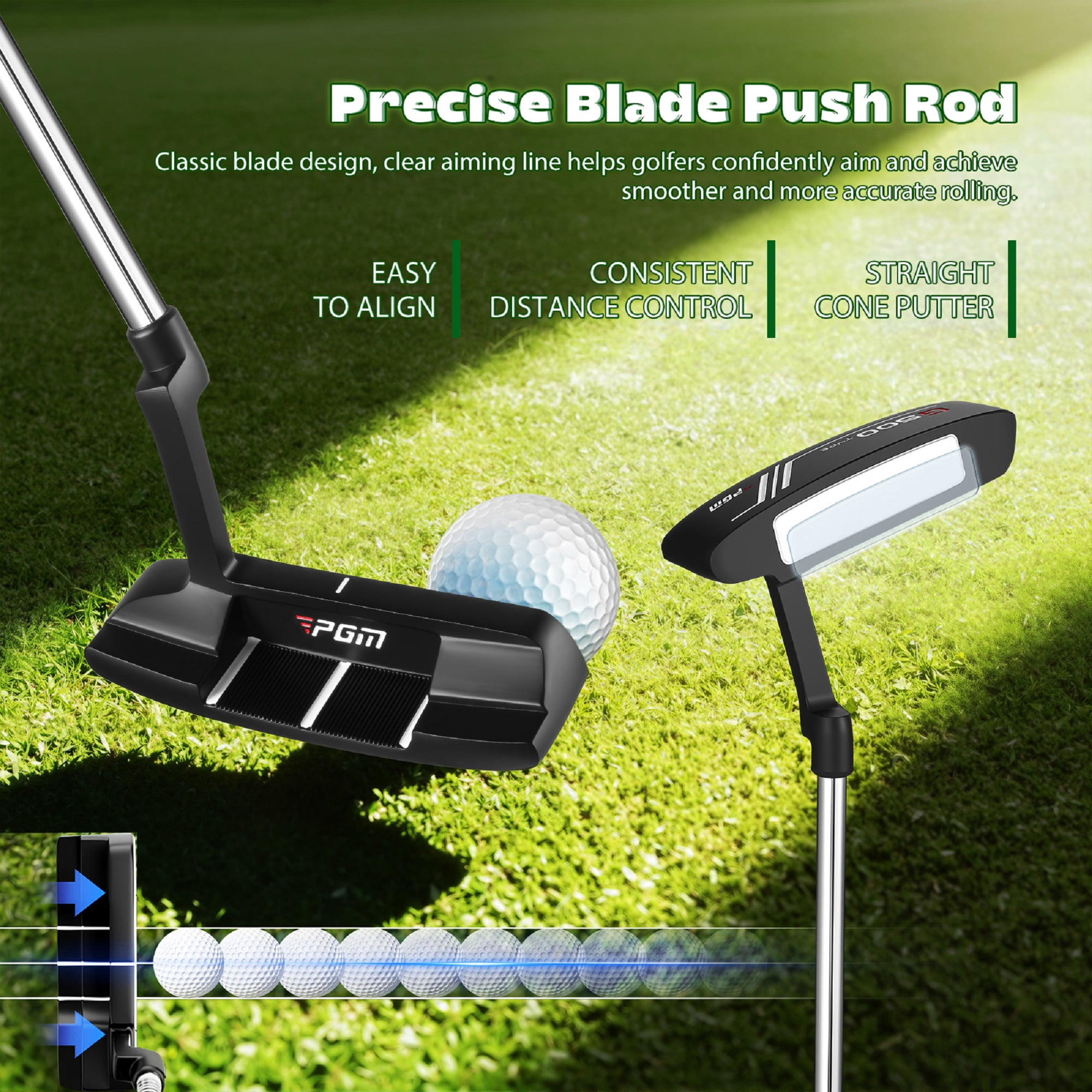 Toyandona 1Set Mens Golf Club Set with Stainless Steel Irons and Lightweight Carry Bag