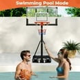 thumbnail image 4 of Topbuy Portable Basketball Hoop 3.3-10 Ft Adjustable Pool Basketball Goal with Shatterproof Backboard, 4 of 10