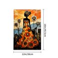 thumbnail image 4 of Amhnf Artistic Woman In Floral Dress Garden Flag For Home Outdoor Garden Yard Decor 12x18 inch, 4 of 5
