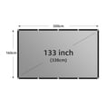thumbnail image 2 of Projector Screen 60-133 Inch Grey Anti-Light 16:9 Black Border with Holes Home Outdoor ,Wrinkle-Free, 2 of 8