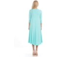 thumbnail image 4 of iconic luxe Women's A-Line Swing Trapeze Midi Dress Large Mint, 4 of 4