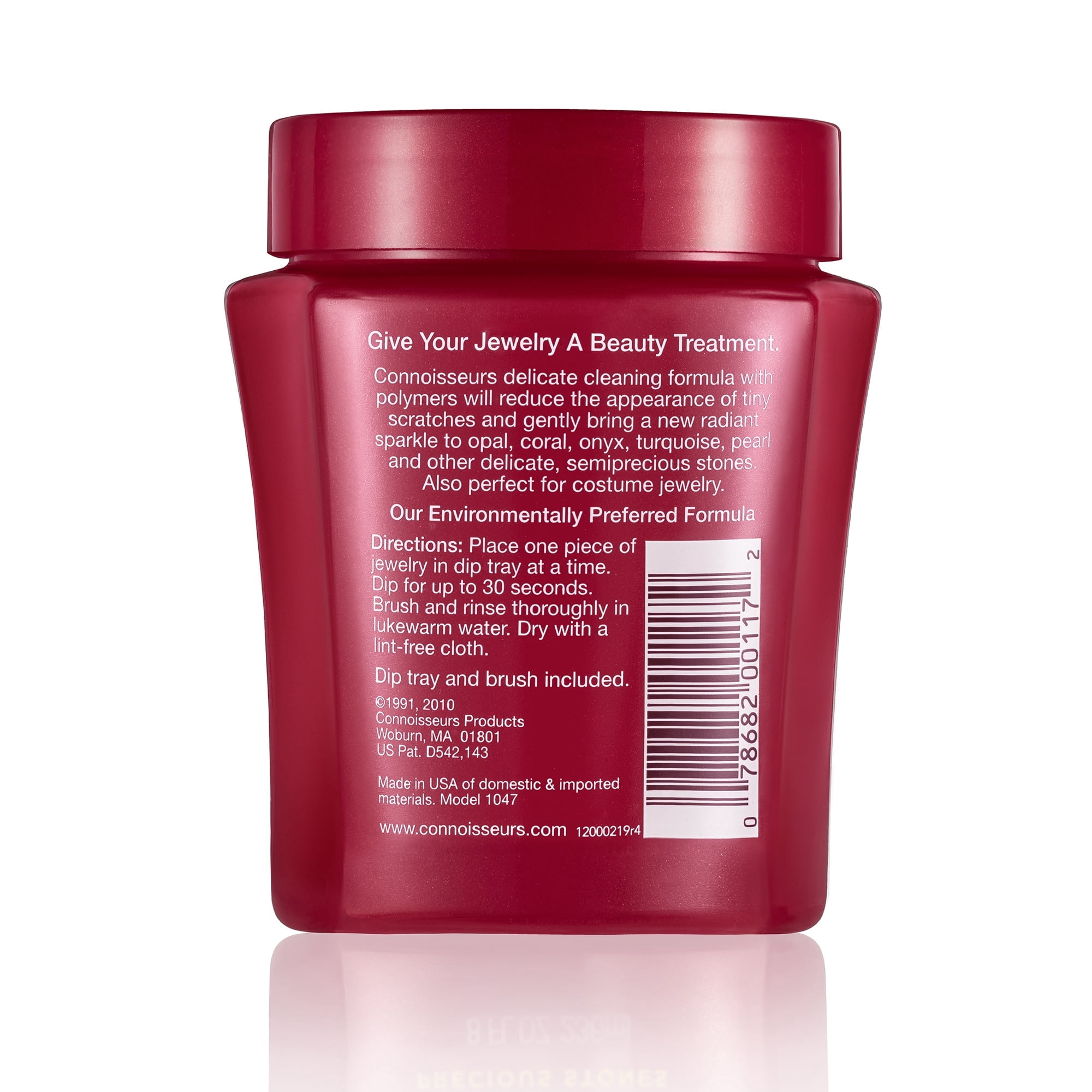Connoisseurs Delicate Jewelry Cleaner Solution for Pearls, Gemstones & Fashion Jewelry, 3 Pack
