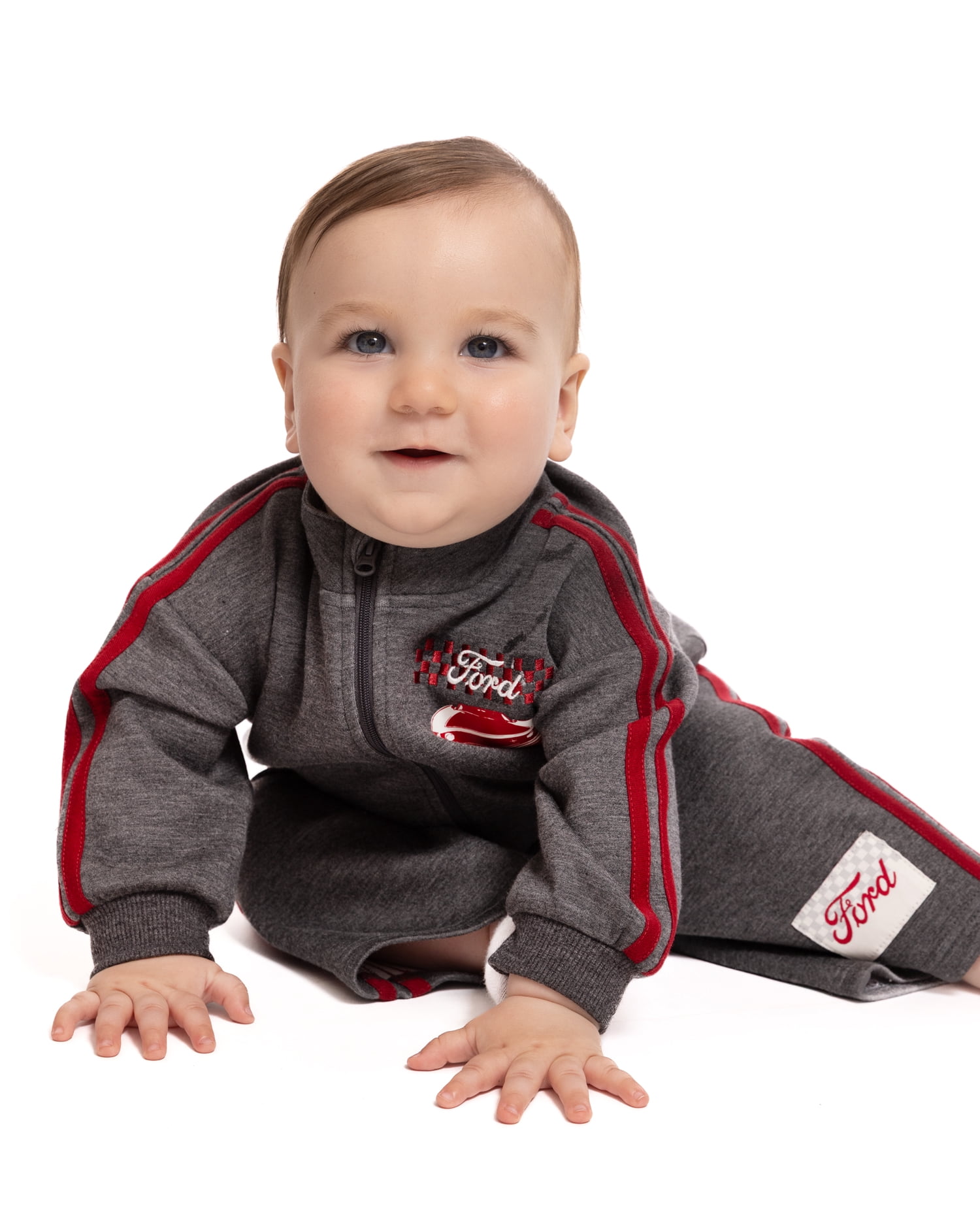 Ford Mustang Baby Boys Full Zip Tracksuit, 2-Piece, Sizes 0/3M-24M