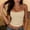 Tops-7Yellow, variant on Gamivast Camisoles for Women Spaghetti Strap Scoop Neck Slim Fit Striped Crop Tops Stretchy Ribbed Fabric Layering Camisole Casual Summer Shirts Club Going Out Wear Blue L