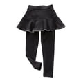 thumbnail image 1 of Girls Leggings with Ruffle Tutu Skirt Pants Kids Cotton Footless Tights 2-8 Years, 1 of 5
