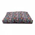 thumbnail image 3 of Cat Pet House, Geometric Colorful Cats Abstract Composition Cultural, Outdoor & Indoor Portable Dog Kennel with Pillow and Cover, 5 Sizes, Multicolor, by Ambesonne, 3 of 4