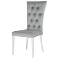 thumbnail image 5 of Kerwin Velvet Upholstered Dining Side Chair Grey (Set of 2), 5 of 12