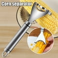 thumbnail image 2 of Magic Corn Peeler Stainless Steel Corn Cob Peeler Convenient Corn Stripper Tool For Kitchen New, 2 of 6