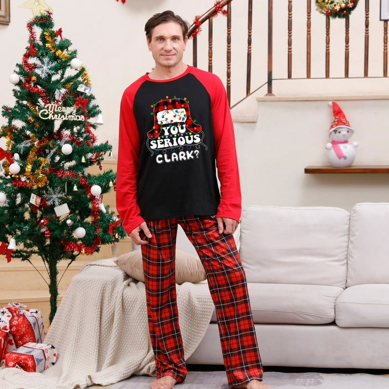 EFINNY Matching Family Christmas Pajamas Sets for Men, Parent