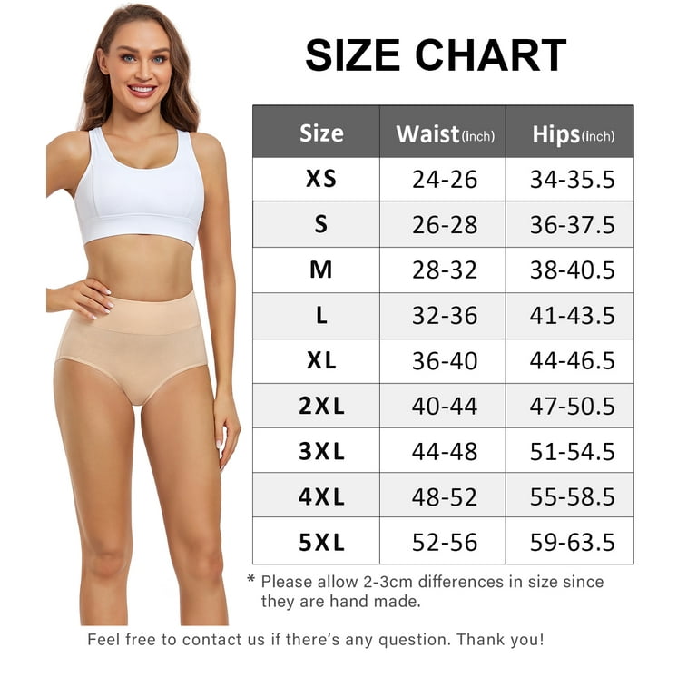 Wirarpa Women's High Waisted Cotton Panties Full Coverage Post