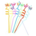thumbnail image 3 of Masteelf Reusable Butterfly Drinking Straws in Assorted Colors, PET Material for Parties, Home, and Everyday Use, 3 of 8