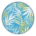 thumbnail image 2 of Jill Zarin Caribbean Outdoor Collection Area Rug - Grenada (3' 3" Round Blue/Yellow), 2 of 6