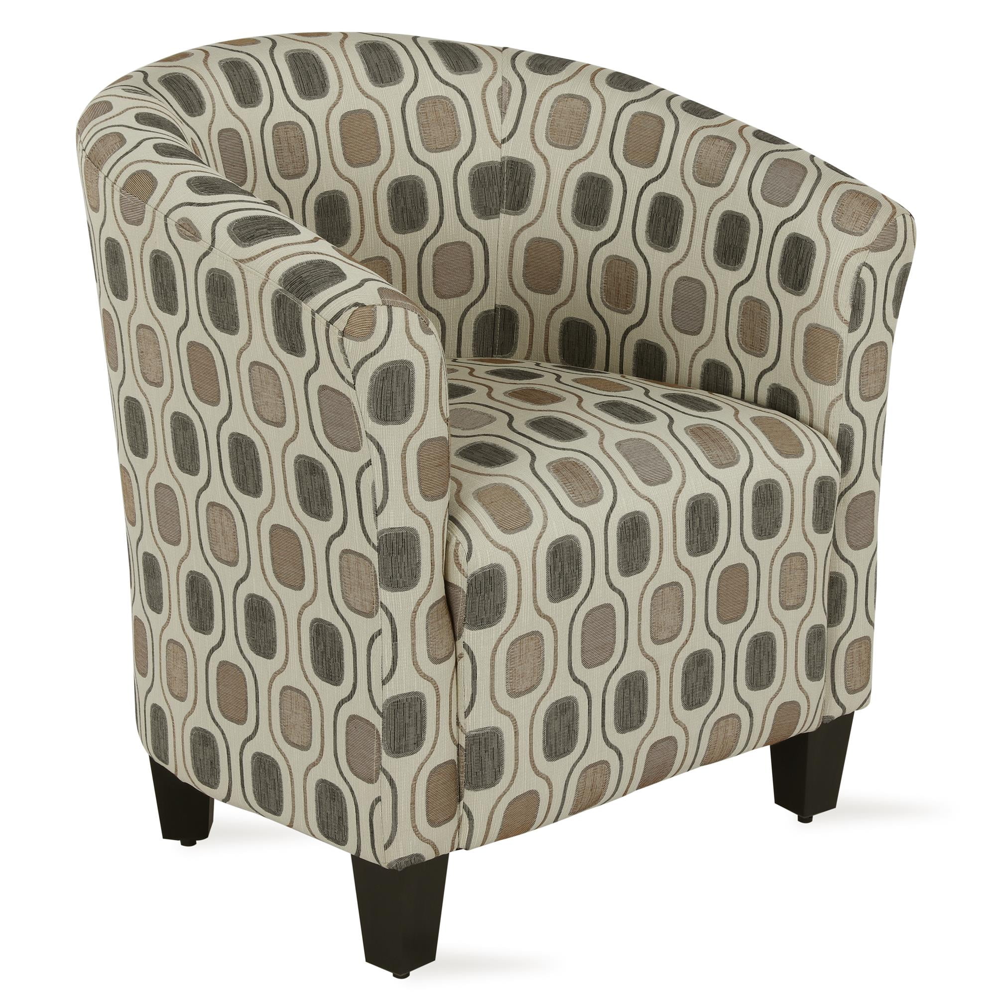 Dorel Living Adams Accent Chair, Abstract Geometric Shape ...