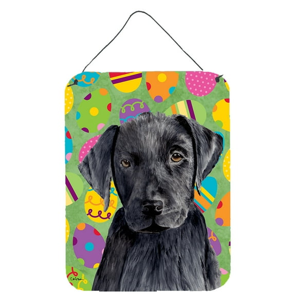 Carolines Treasures SC9444DS1216 Labrador Easter Eggtravaganza Wall or Door Hanging Prints 12WX16H multicolor
