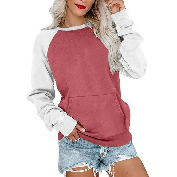 Hauaitttt 2023 Women's Hoodless Pullover Hatless Sweatershirt Sports Casual Top Letter Printing Color Light Pullover Sweatshirt Women Bohemian Jacket Light Sweatshirts Women Heated Sweatshirt Women
