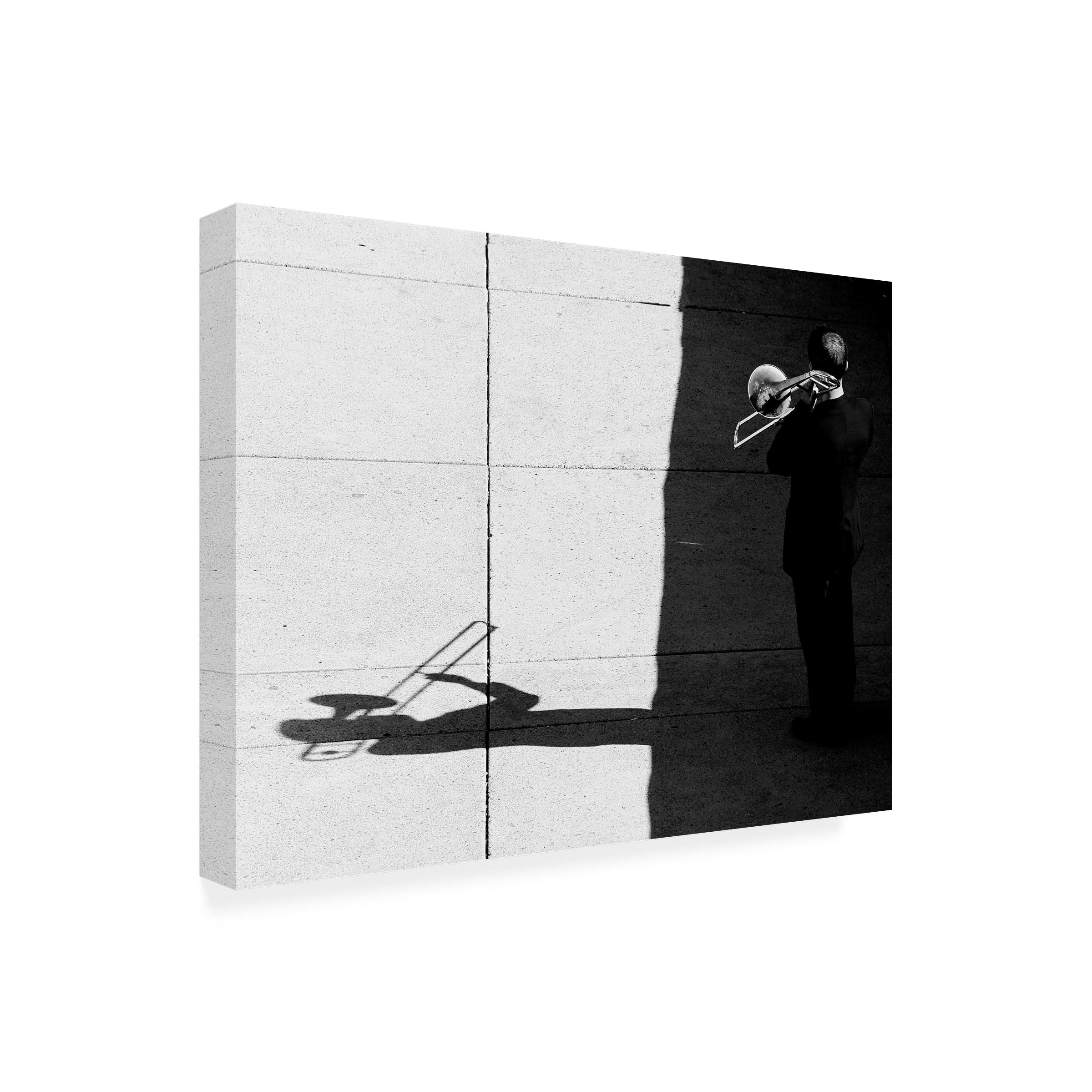 Jian Wang 'Trombone Player' Canvas Art