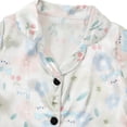 thumbnail image 4 of GYRATEDREAM Toddler Baby Summer 2 Piece Outfits Boys Girls Graphic Print Suit Kids Short Sleeve Lapel Collar Button down Shirt Tops + Elastic Waist Shorts Set for 1-6 Years, 4 of 8
