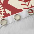 thumbnail image 4 of jejeloiu Baseball Games Blackout Curtains Set of 2 (52x84 Each),Letter K Monogrammed Window Curtains For Boys Kids, 4 of 6