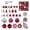 Berry Champagne - 62Pcs, variant on Dmlowu Christmas Tree Decorations, 62Pcs Shatterproof Christmas Ball Ornaments Set of Snowflake Pinecone Leaf Pendants, Assorted Hanging Ornaments for Holiday