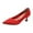 Red, variant on Wensltd Womens Heel Shoes Solid Color Pointed Toe Trendy Party Wedding High Heels Shallow Mouth
