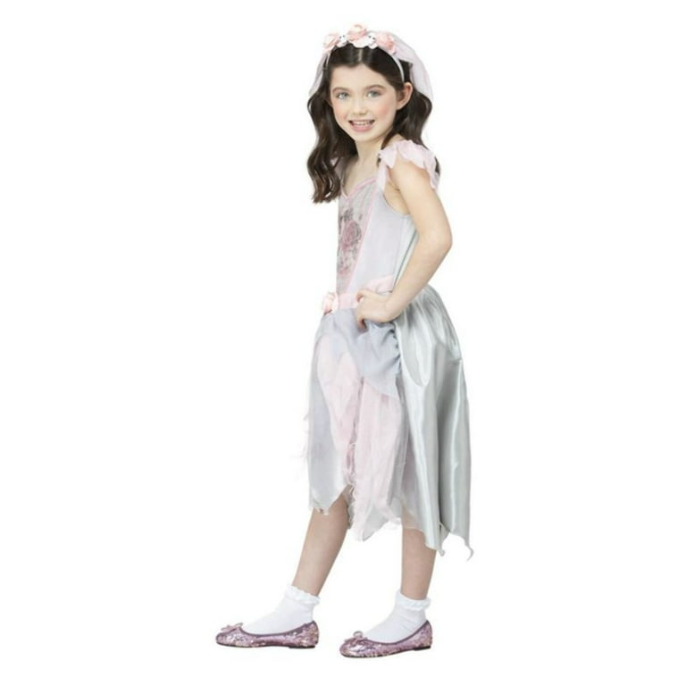 Vintage Ghost Bride Costume Child Pink Vintage Ghost Bride Costume Child Pink
