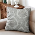 thumbnail image 4 of Refresh Your Space with Set of 2 Grey Flower 16x16 Inch Boho Throw Pillow Covers, 4 of 7