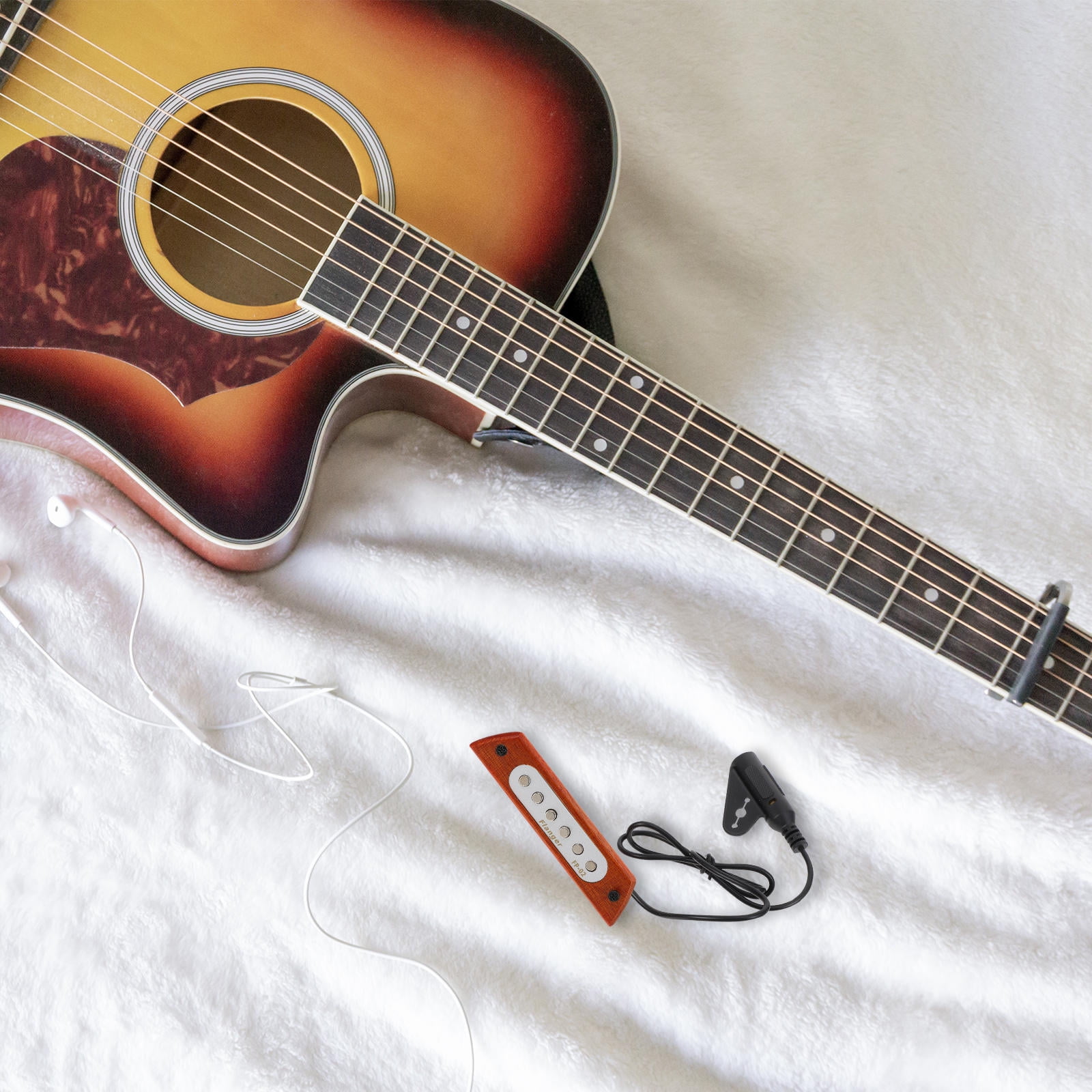 Worgeous 1Pc Portable Folk Guitar Pickup Multipurpose Acoustic Guitar Pickup Accessory ( color)