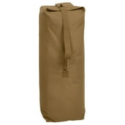 Rothco Top Load Canvas Duffle Bag, Coyote Brown, 25" x 42"