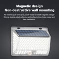 thumbnail image 4 of 328LEDs Solar Garden Outdoor LED Wall Light Home Outdoor Waterproof Magnetic Remote Control 4 Side Lighting Sensor Wall Light, 4 of 6