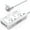 White-EU, variante sur BESTEK Convertisseur de Tension de Voyage 2000W, Convertisseur Élévateur 240V vers 120V avec Charge USB 2,4A à 2 Ports pour Séchoir à Cheveux/fer à Friser/machine à Café/téléphone, Adaptateur de Voyage pour les Pays d'Europe (Noir)