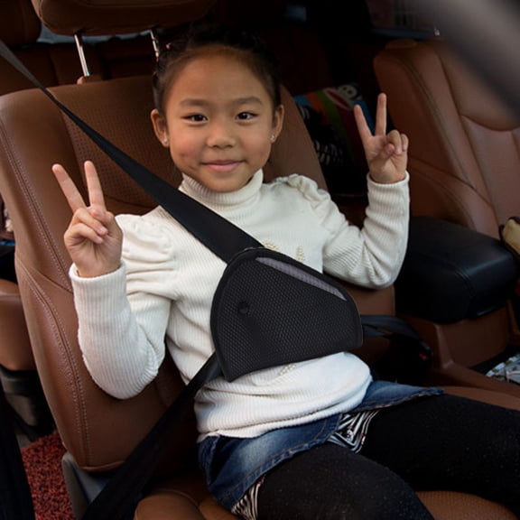 HXWCHs Universal Car Seat Belt Adjuster Shoulder Cover Holder for Enhanced Child and Comfort Black