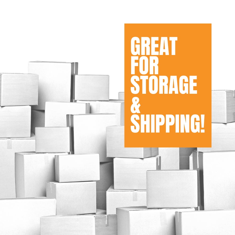 25 - 10 x 8 x 6 White Corrugated Shipping Mailer Packing Box Boxes