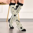 thumbnail image 5 of FORMRS Womens Knee High Socks Casual Long Thick Travel Daily Wear, 1 Pair, Stripes Pattern, 5 of 6