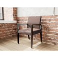 thumbnail image 5 of Pemberly Row Waiting Reception Guest Chair Wood Frame in Brown, 5 of 5