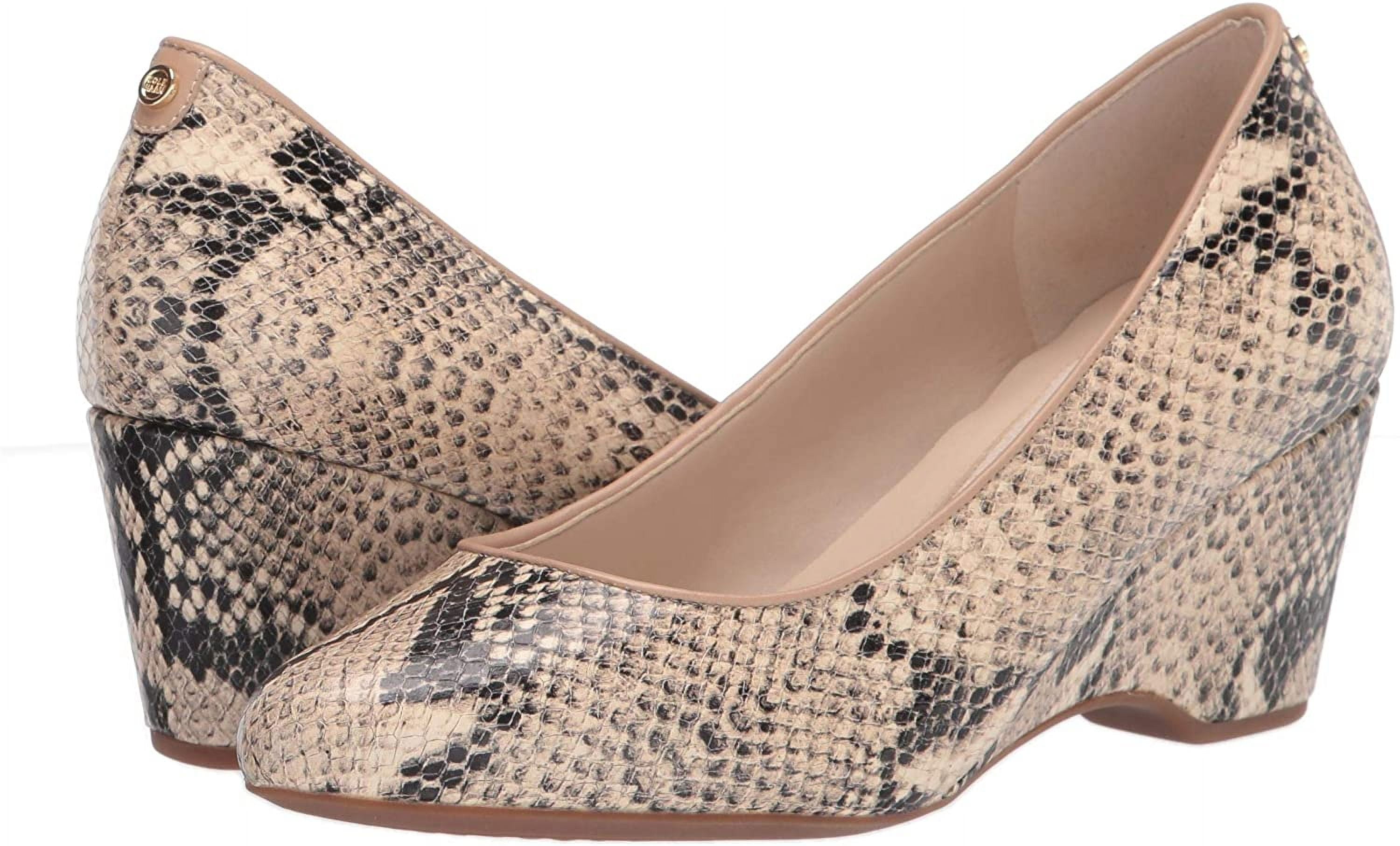 セール*Cole Haan The Go-To 60mm Snake Round Toe Wedge Pumps Cole Haan Womens The GoTo 60Mm Snake Round Toe Wedge Pumps