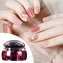 FSTDelivery Nail Stuff for Beginners, Nail Tool Seals French Nail Printing Template Transfer Seals Milk White Silicones Nail Polish Transfer, DIY Nails at Home, Christmas Birthday Gifts for Women