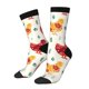 thumbnail image 1 of Balery Flower Chicken Calcetas Largas con Estampado para Hombre y Mujer – Suaves y Transpirables, Talla Única (US 5-11), 1 of 6