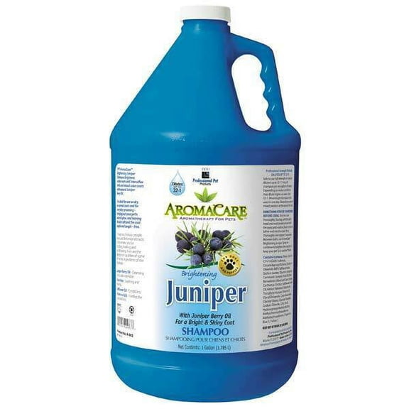 Concentrated Pet Shampoo Dog Cat Grooming Essential Oils One Gallon Choose Scent (Brite Juniper Shampoo)