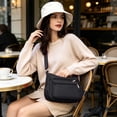 thumbnail image 4 of Large Capacity Nylon Crossbody Bag Multi Pocket Shoulder Bag Lightweight Casual Satchel Purse For Women Daily Commute Travel, 4 of 6