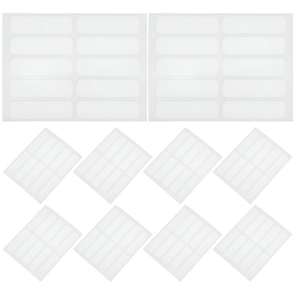 AUQ 2026 New 100 Pcs Iron on Writable Fabric Name Tags for Nursing Home College Camp Laundry Safe in Washer Dryer